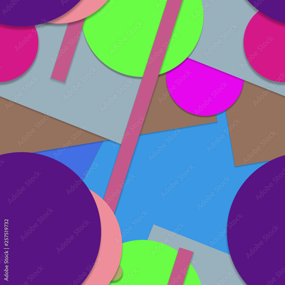 Fototapeta premium Flat material design - Creative vector trend seamless