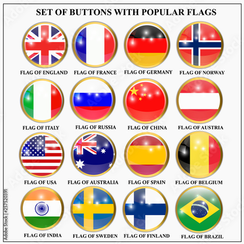 Bright set of banners with flags. Colorful illustration with flags of the world for web design. Illustration with white background. Free Download Bright set of banners with flags. Colorful illustration with flags of the world for web design. Illustration with white background. - GFXLoad