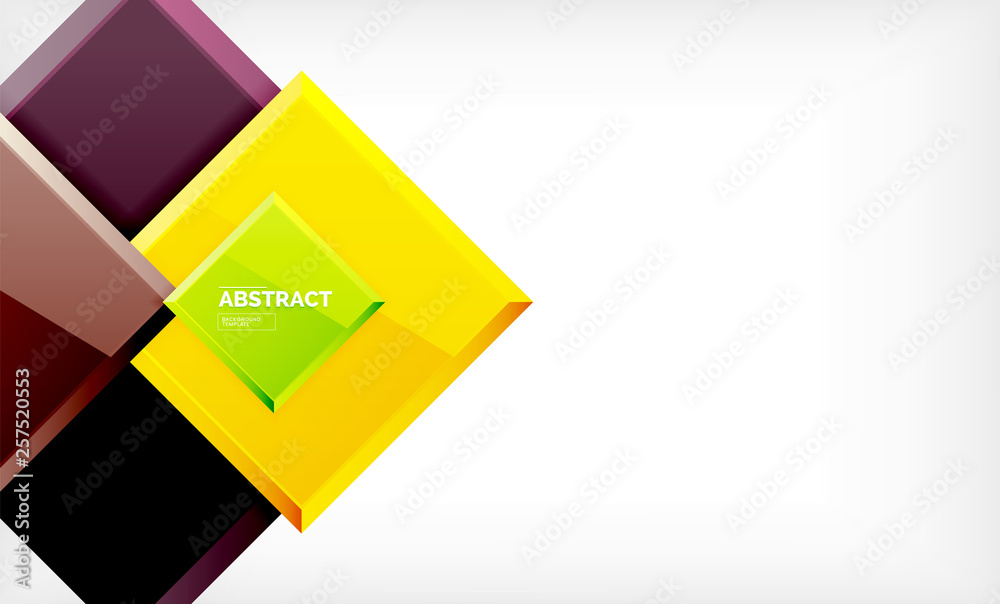 Geometric abstract background, modern square design Geometric abstract background, modern square design