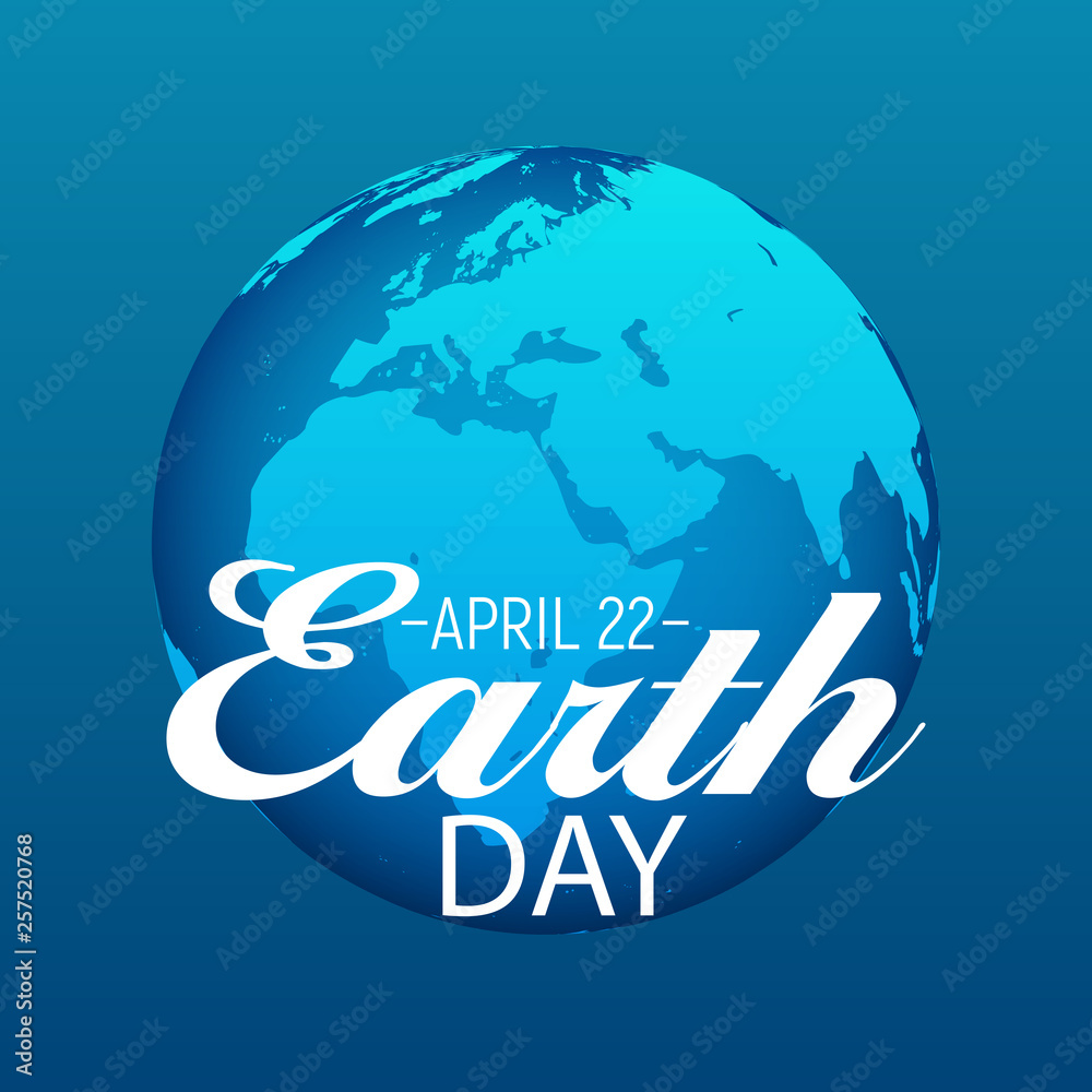 April 22, Earth Day Background Vector Illustration