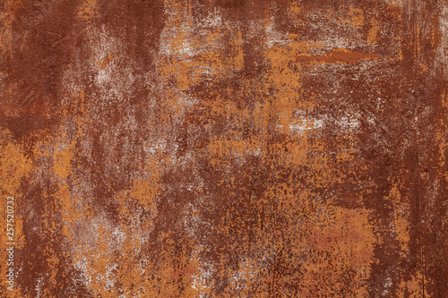 Grunge rusted metal texture. Rusty corrosion and oxidized background. Worn metallic iron panel.