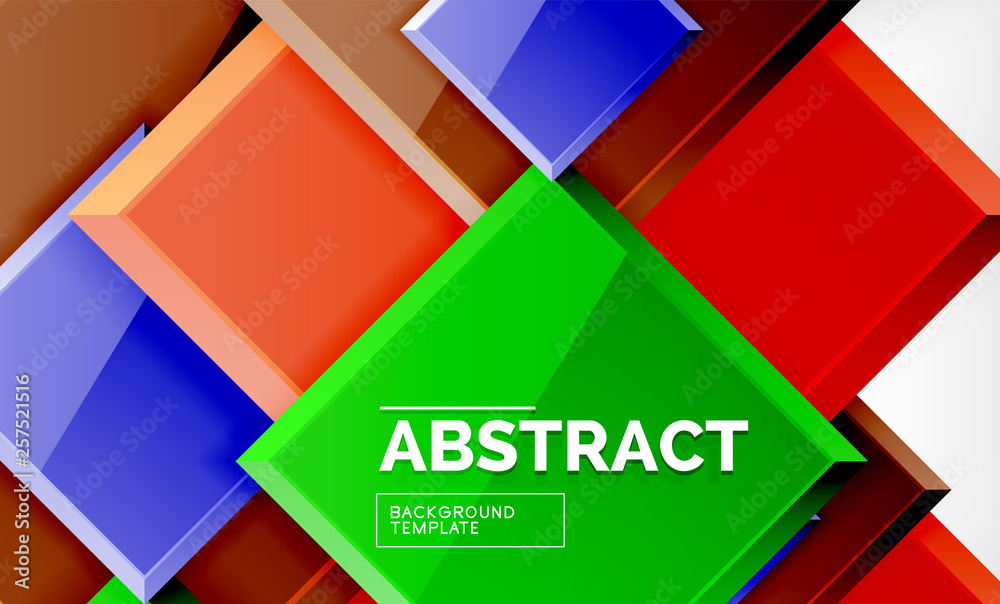 Geometric abstract background, modern square design Geometric abstract background, modern square design