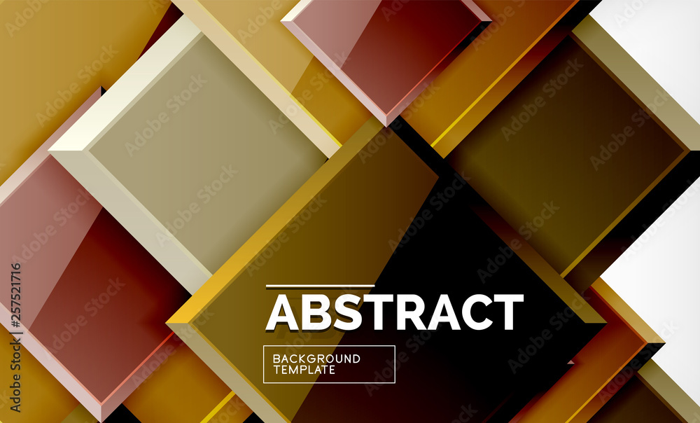 Geometric abstract background, modern square design Geometric abstract background, modern square design