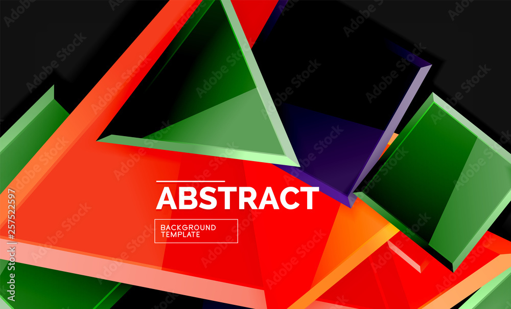 Glossy squares and triangles geometric backgrounds Glossy squares and triangles geometric backgrounds