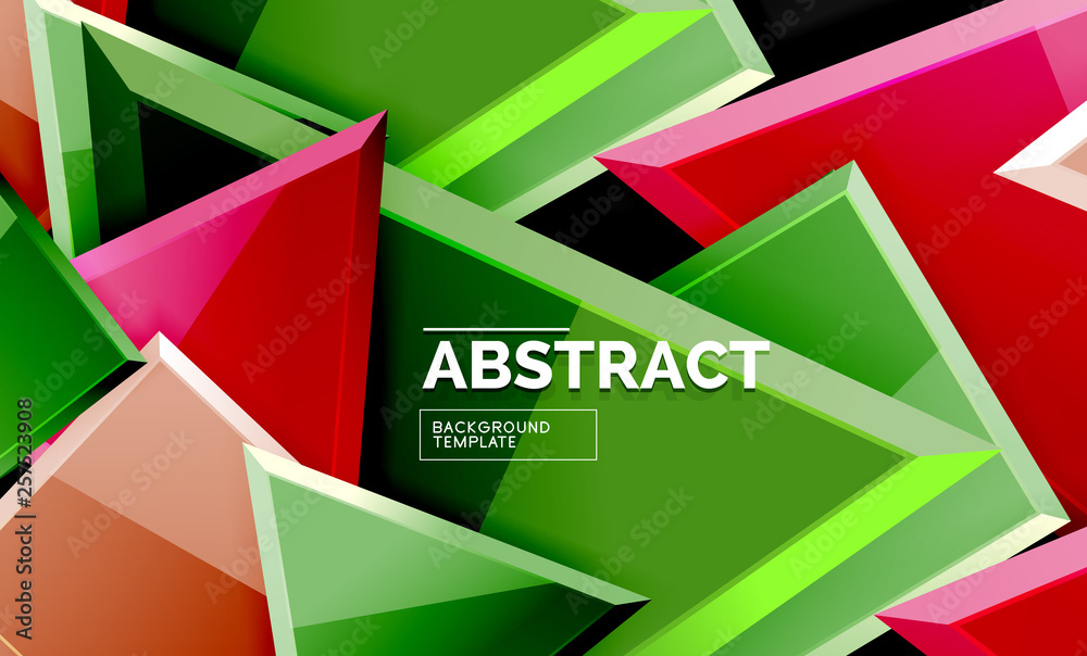 Glossy squares and triangles geometric backgrounds Glossy squares and triangles geometric backgrounds