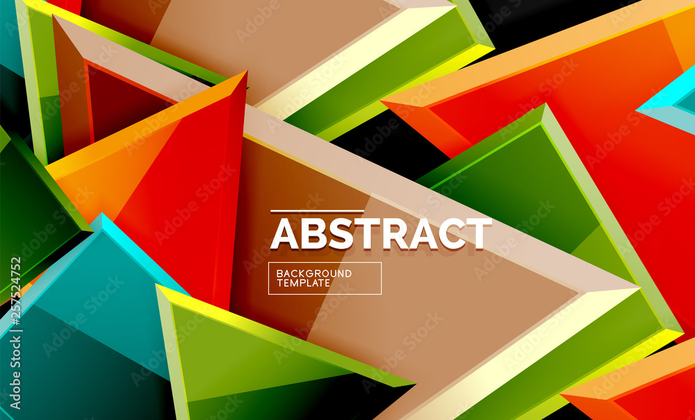 Squares and triangles geometrical background Squares and triangles geometrical background