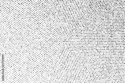 Black and white grungy vector texture. Distressed uneven surface. Broken and distorted monochrome halftone.