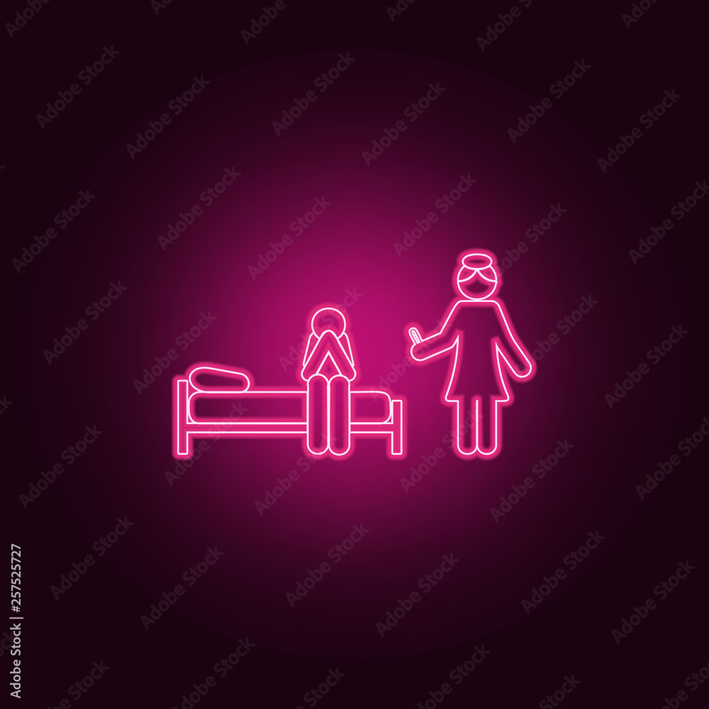 woman shows a pregnancy test for a man icon. Elements of Family in neon style icons. Simple icon for websites, web design, mobile app, info graphics woman shows a pregnancy test for a man icon. Elements of Family in neon style icons. Simple icon for websites, web design, mobile app, info graphics
