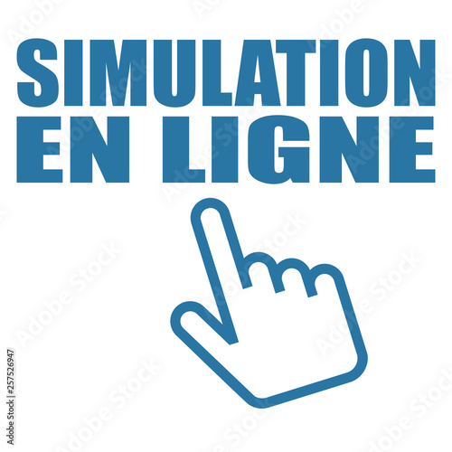 Logo simulation en ligne.