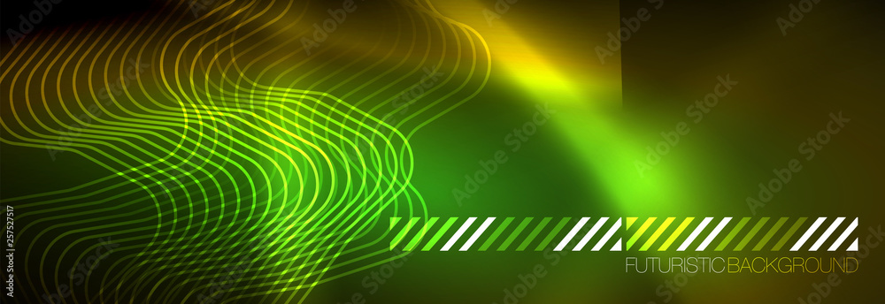 Shiny neon lights background, techno design, modern wallpaper for your project Shiny neon lights background, techno design, modern wallpaper for your project