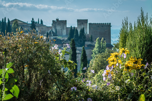  Beautiful views of the Alhambra and the Generalife in Granada photo