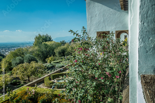  Beautiful gardens of the Alhambra in Granada