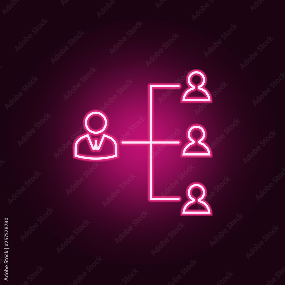 working hierarchy icon. Elements of HR & Heat hunting in neon style icons. Simple icon for websites, web design, mobile app, info graphics working hierarchy icon. Elements of HR & Heat hunting in neon style icons. Simple icon for websites, web design, mobile app, info graphics