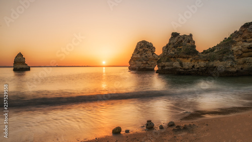 Scenic sunset on the beach