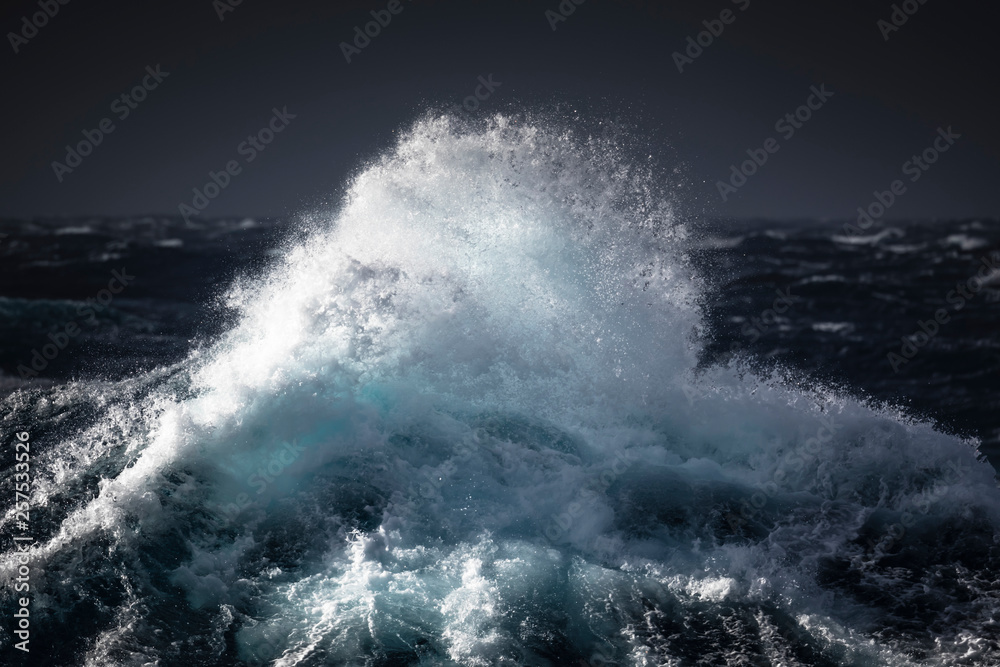 Waves splashing in sea, Drake Passage, Antarctica Waves splashing in sea, Drake Passage, Antarctica