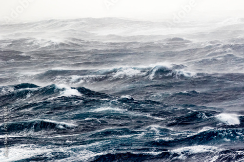 Waves in sea, Drake Passage, Antarctica photo