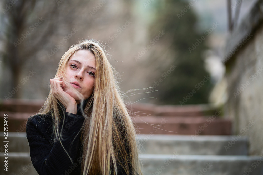 Portrait of a blonde girl Portrait of a blonde girl