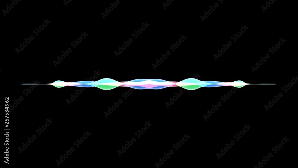 colorful waveform, imagination of voice record and visualization of audio wave, artificial intelligence