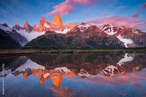 Mt Fitz Roy at sunrise, Patagonia, Argentina photo