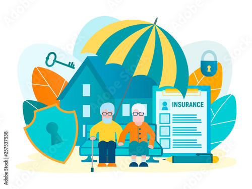 Protection of real estate, property and savings of elderly people. Objects of insurance