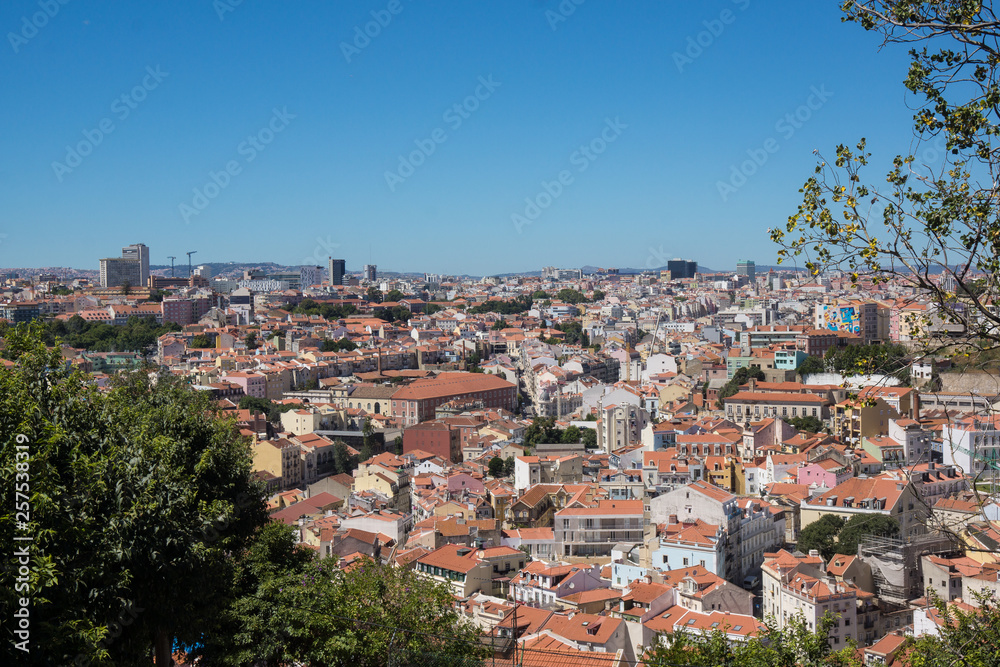 view over lisbon city