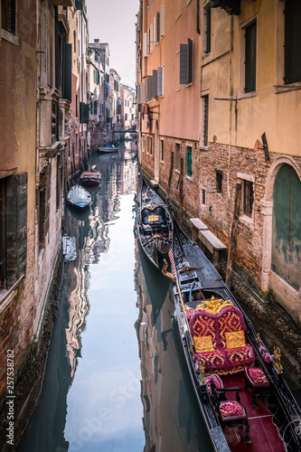 Narrow and picturesque canals of Venice