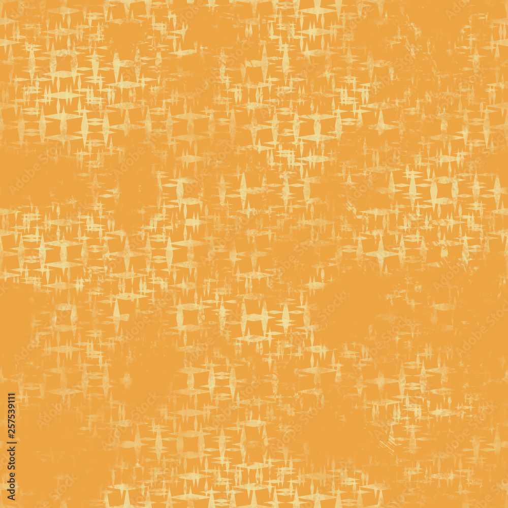 Seamless abstract pattern. Texture in yellow and orange colors.