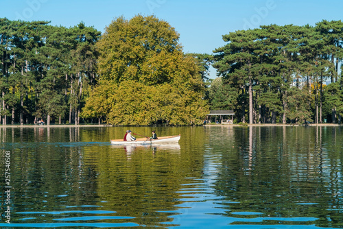 Boat in Lac Inferieur, Paris, France
