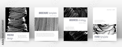 Cover page design template. Minimalistic brochure 