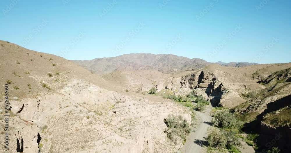 California Desert Wash Aerial Drone California Desert Wash Aerial Drone