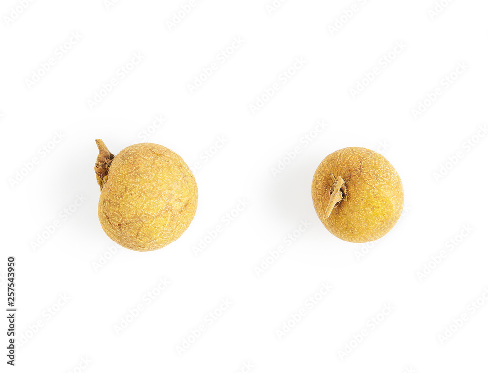 Fototapeta premium Thailand longan isolated on white background