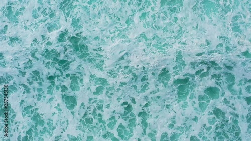 Flying Over the Sea Surface with Waves and Foam
