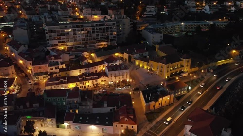 Vista do centro historico da Vila de Paço de Arcos em Oeiras Portugal
