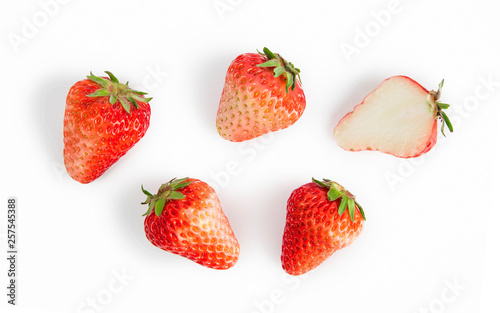 strawberry isolated on white background.