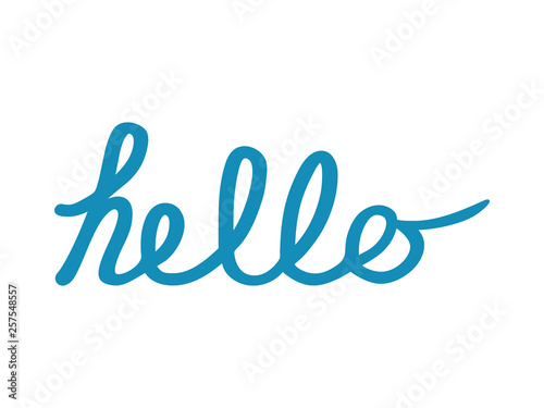 Hello Word Script - Cursive Greeting