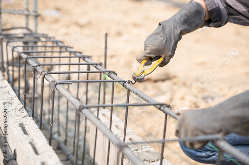 Close up woman construction worker on construction site