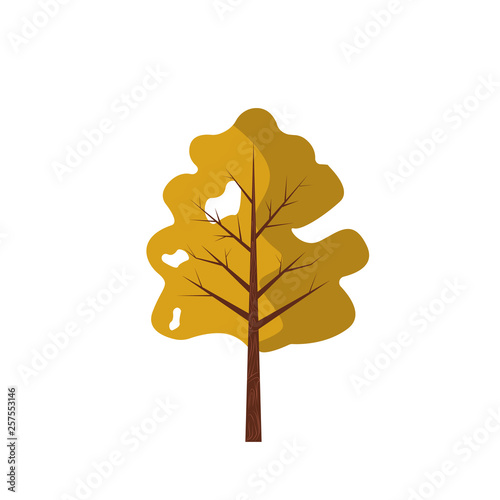 abstract tree isolated on white background