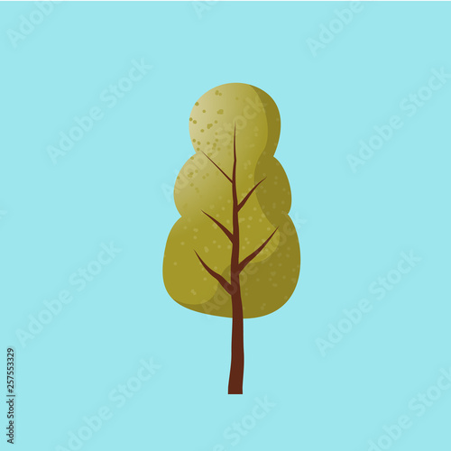 tree on white background