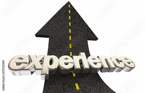Tapeta Experience Life Good Times Road Arrow Word 3d Illustration