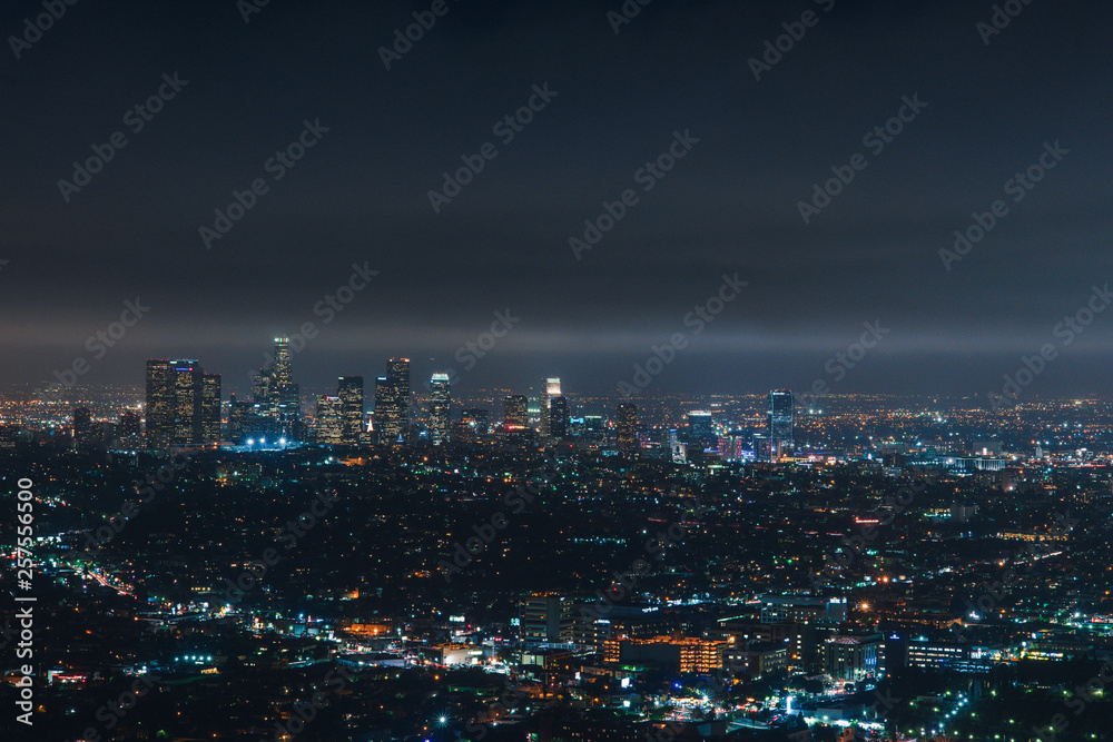 Downtown Los Angeles at night