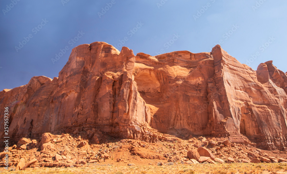 Stone towers and spires in Canyonlands National Park.