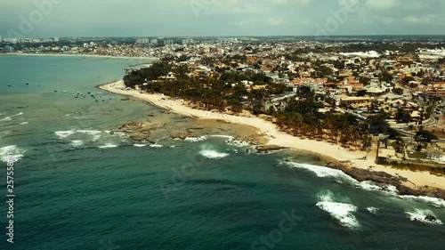 Aerial view of Itapuã, Lighthouse, Salvador, Bahia, Brazil photo