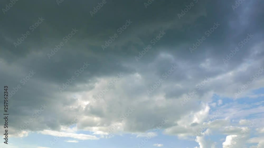 Amazing view of the dense clouds with a deep blue sky as background on a sunny day. Amazing view of the dense clouds with a deep blue sky as background on a sunny day.