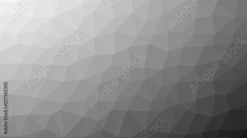 Fototapeta Naklejka Na Ścianę i Meble -  Abstract gray vector gradient lowploly of many triangles background for use in design