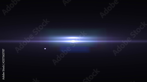 Lens flare  glow light effect  on black background. Easy to add overlay or screen filter over photos 