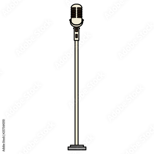 microphone singer isolated icon