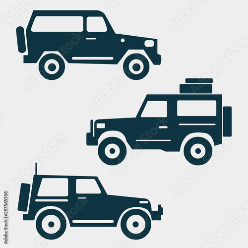 off road car icon vector illustration