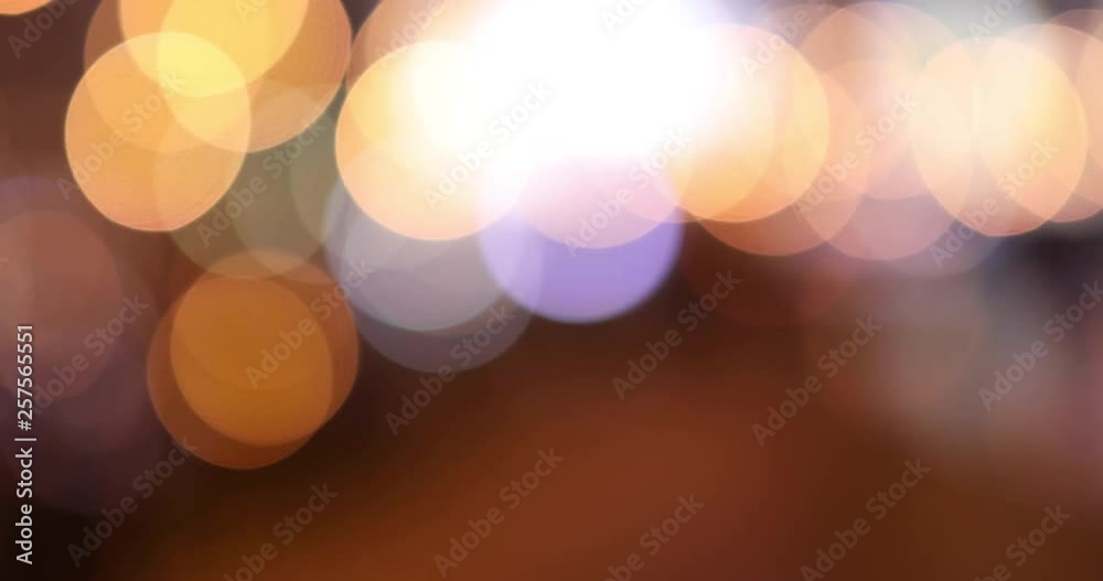 Defocused or blur bokeh night traffic lights