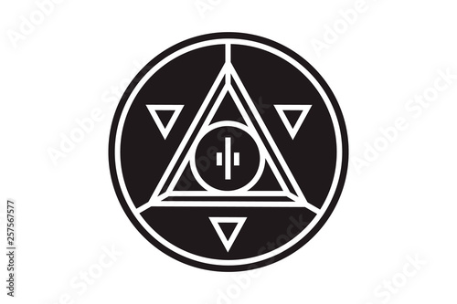 Free Download Pyramid Eye money coin icon. The coin depicts the Masonic symbol - the all-seeing eye. - GFXLoad