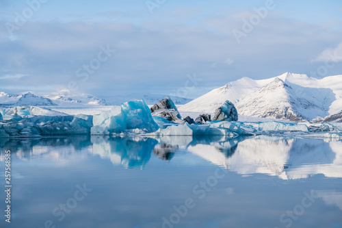 Iceland Glacier Lake Scenery